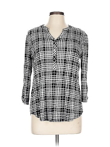 Roz & Ali 3/4 Sleeve Blouse (view 1)