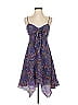 Guess Jeans 100% Polyester Paisley Blue Cocktail Dress Size S - photo 1