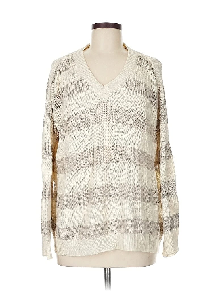 Pre-owned Brandy Melville Pullover Sweater In White