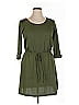 Derek Heart Solid Green Casual Dress Size XL - photo 1