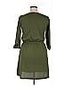 Derek Heart Solid Green Casual Dress Size XL - photo 2