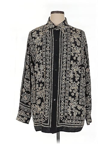 Linda Allard Ellen Tracy Long Sleeve Silk Top (view 1)