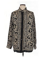 Linda Allard Ellen Tracy Long Sleeve Silk Top