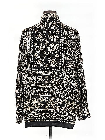 Linda Allard Ellen Tracy Long Sleeve Silk Top (view 2)
