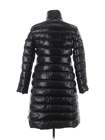Moncler Long Puffer Moka Coat (view 2)