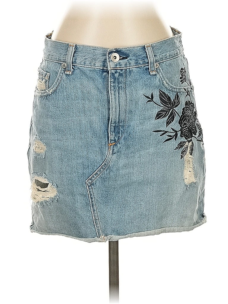 Rag & Bone/JEAN 100% Cotton Blue Denim Skirt Size 27 waist - photo 1