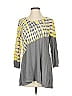 LOGO by Lori Goldstein Gray 3/4 Sleeve Blouse Size S - photo 1