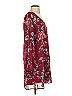 Mi ami 100% Polyester Floral Burgundy Casual Dress Size S - photo 3