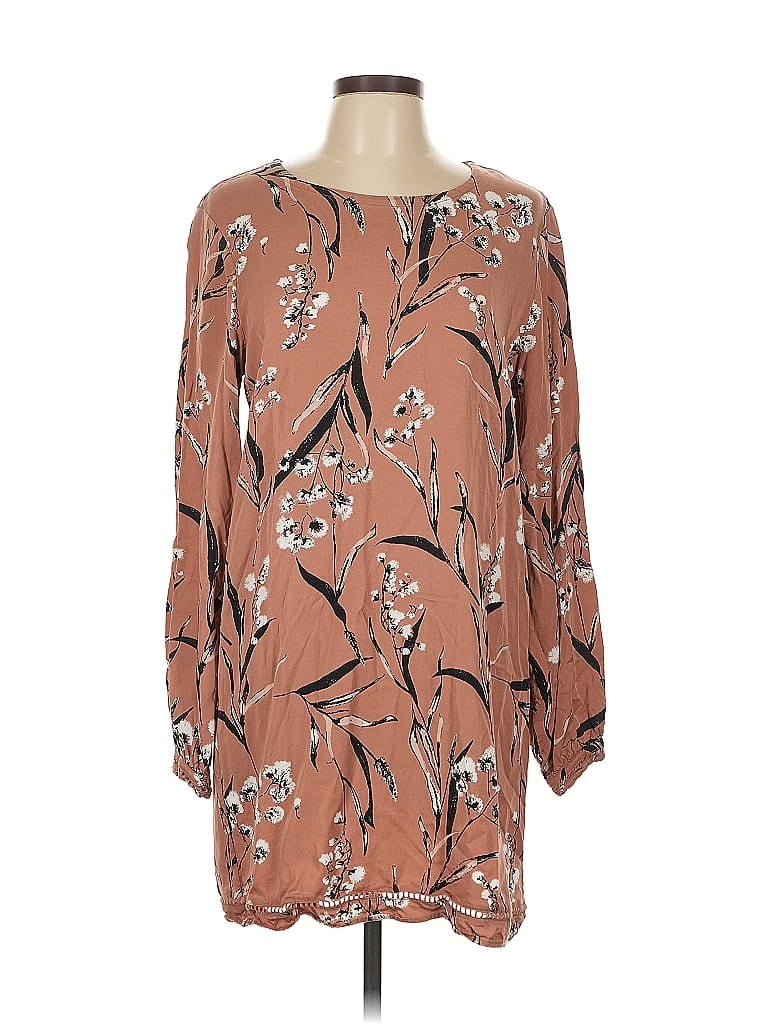 Pre-owned Knot Sisters Casual Dress In Brown