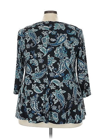 Roz & Ali 3/4 Sleeve Blouse (view 2)
