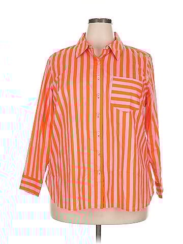 Talbots 3/4 Sleeve Button-Down Shirt (view 1)