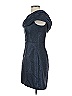 ML Monique Lhuillier 100% Polyester Metallic Blue Cocktail Dress Size 6 - photo 4