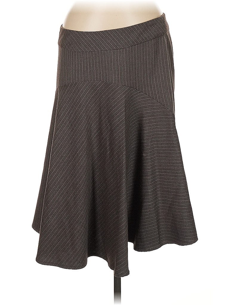 Mossimo Chevron-herringbone Gray Casual Skirt Size 8 - photo 1
