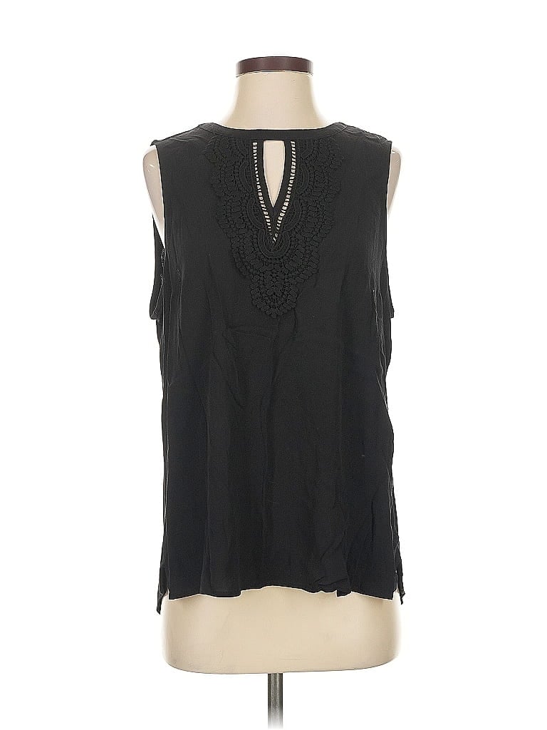 Pre-owned Daniel Rainn Sleeveless Blouse In Black