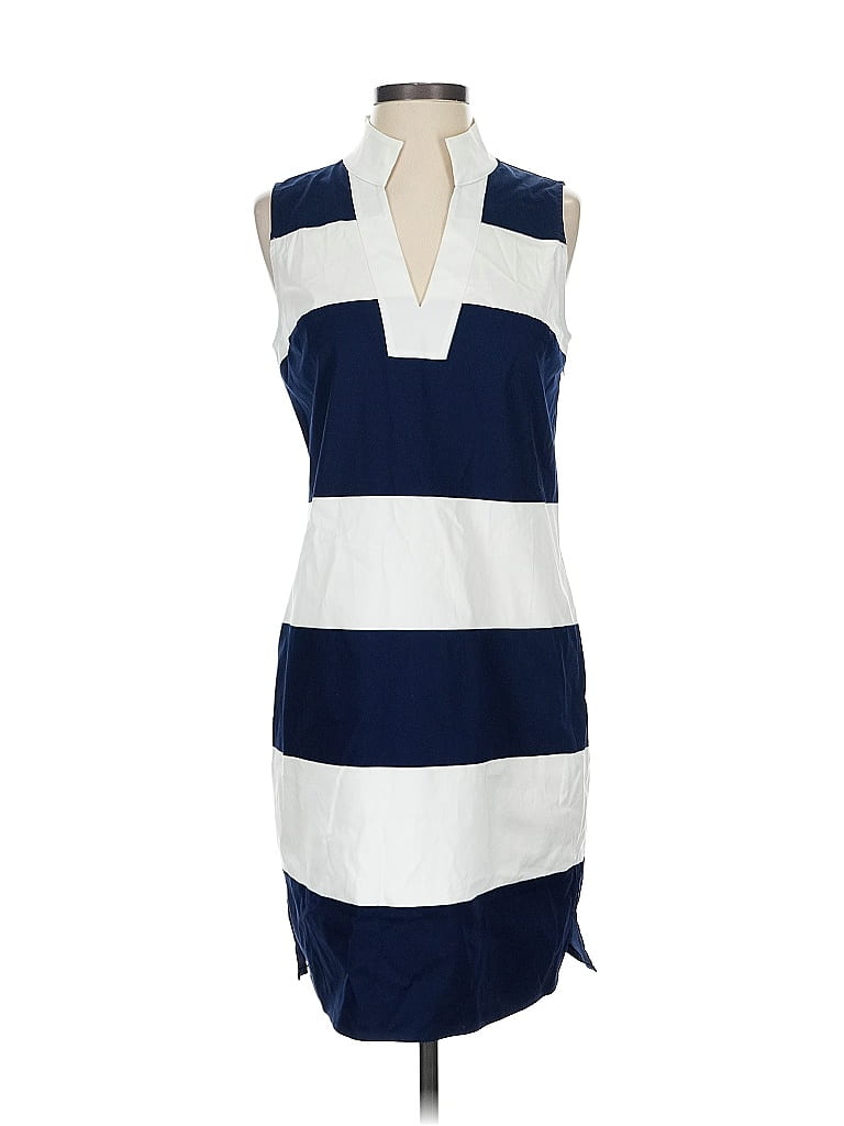Sail to Sable Stripes Blue Casual Dress Size S - photo 1