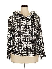 J.Crew Collection Long Sleeve Silk Top