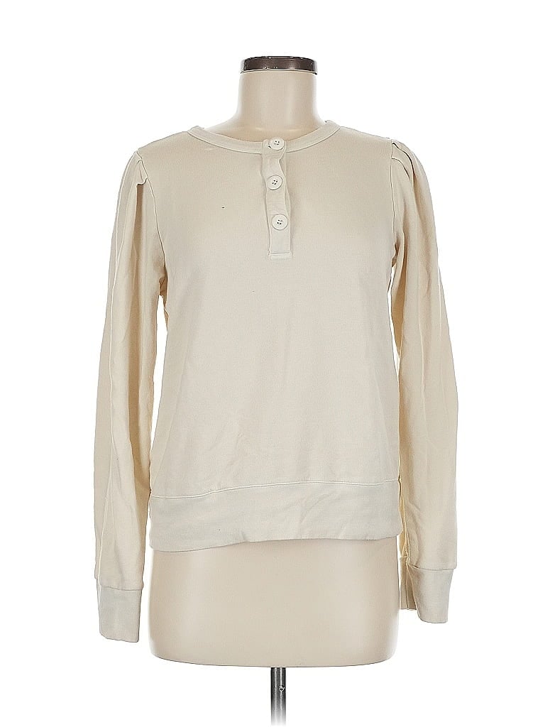 Monrow Ivory Pullover Sweater Size M - photo 1