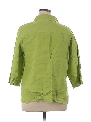 Choices 3/4 Sleeve Button-Down Shirt (view 2)
