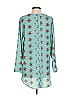 Rose + Olive Teal Long Sleeve Blouse Size S - photo 2