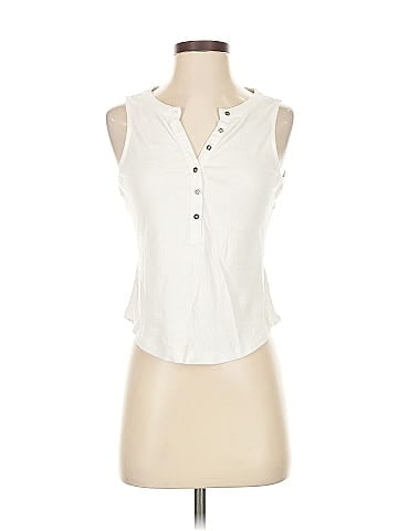 Pilcro Sleeveless Button-Down Shirt (view 1)