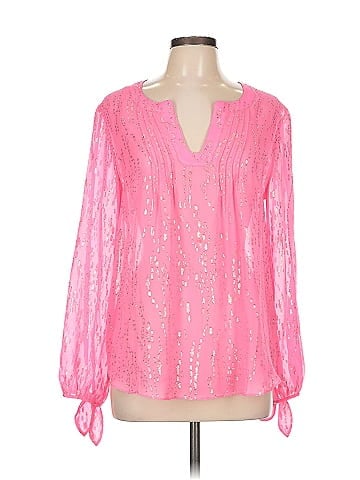 Lilly Pulitzer Long Sleeve Silk Top (view 1)