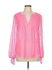Lilly Pulitzer Long Sleeve Silk Top