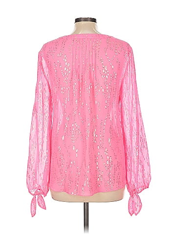 Lilly Pulitzer Long Sleeve Silk Top (view 2)