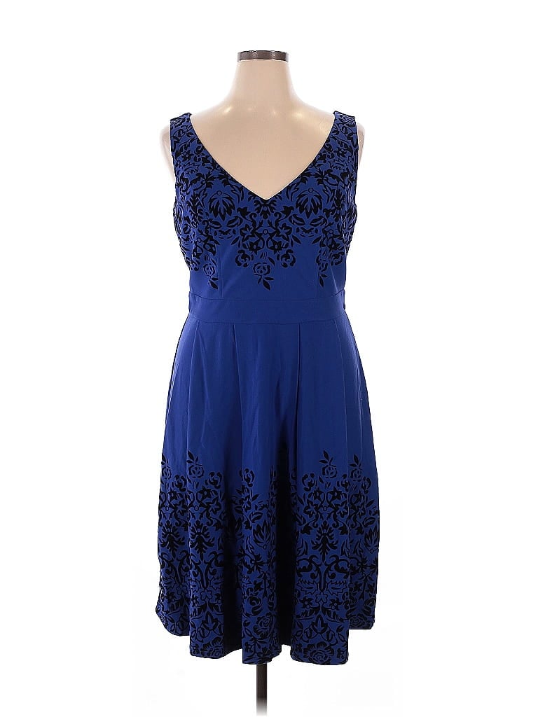 City Chic Blue Cocktail Dress Size 16 - photo 1