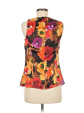 Cache Sleeveless Silk Top (view 2)