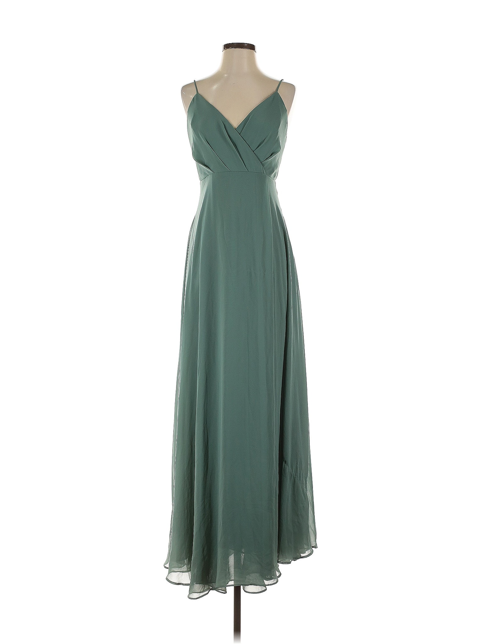 Birdy Grey 100% Polyester Green Teal Cocktail Dress Size S