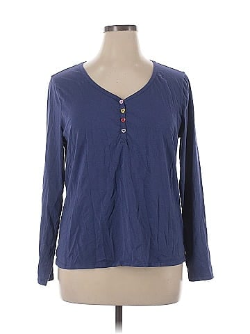 Candace Cameron Bure Long Sleeve Henley (view 1)