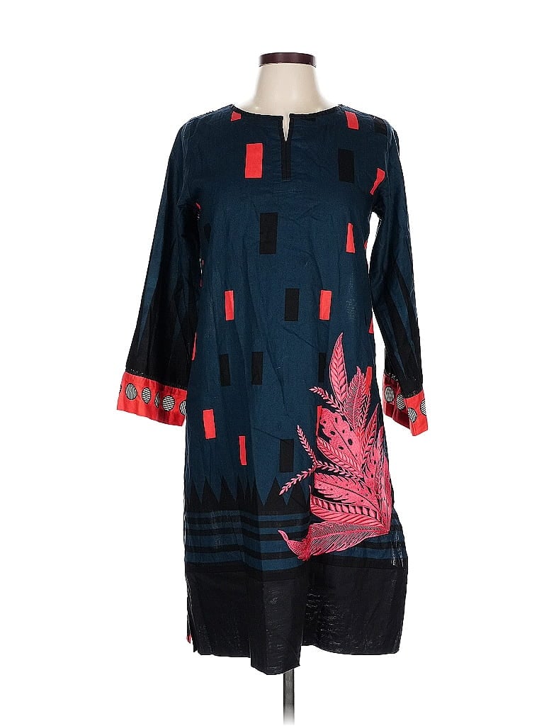 Pre-owned Assorted Brands Casual Dress In Blue