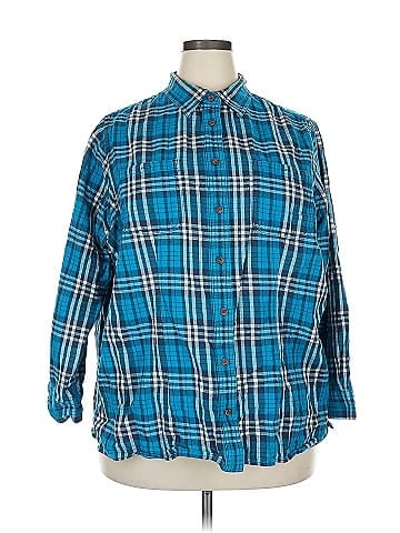 Duluth Trading Co. Long Sleeve Button-Down Shirt (view 1)