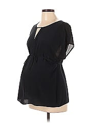 A Pea In The Pod 3/4 Sleeve Silk Top