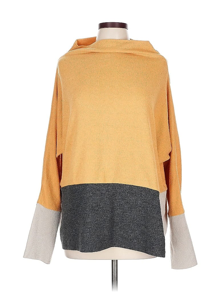 THML Color Block Orange Pullover Sweater Size L - photo 1