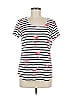 Zenergy by Chico's Floral White Short Sleeve T-Shirt Size Med (1) - photo 1