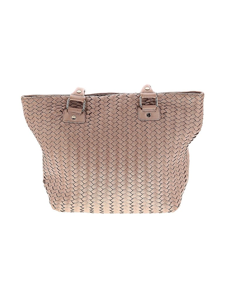 Neiman Marcus Chevron-herringbone Tan Gold Tote One size - photo 1