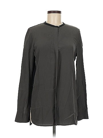 Vince. Long Sleeve Silk Top (view 1)