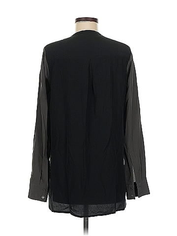 Vince. Long Sleeve Silk Top (view 2)