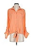 Alberto Makali 100% Polyester Orange 3/4 Sleeve Blouse Size S - photo 1