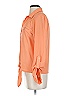 Alberto Makali 100% Polyester Orange 3/4 Sleeve Blouse Size S - photo 4