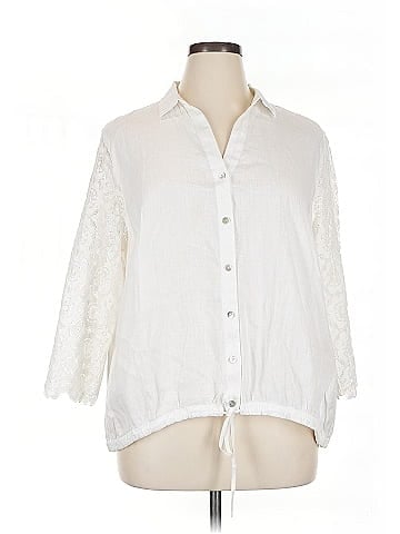 J.Jill 3/4 Sleeve Button-Down Shirt (view 1)