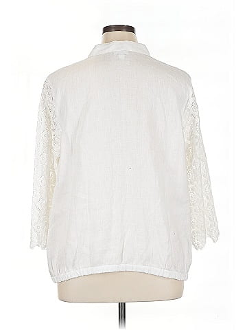 J.Jill 3/4 Sleeve Button-Down Shirt (view 2)