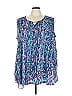 Catherines Blue Sleeveless Blouse Size 4X - photo 1