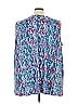 Catherines Blue Sleeveless Blouse Size 4X - photo 2