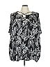 Catherines Black Short Sleeve Blouse Size 4X - photo 1