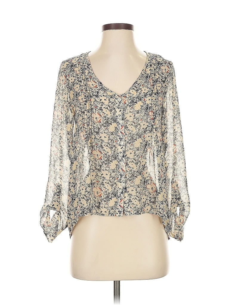 Pre-owned Pins And Needles 3/4 Sleeve Blouse In White