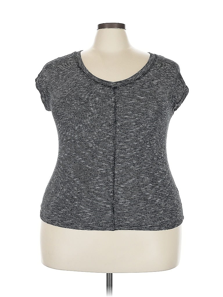 Pink Clover Tweed Gray Sleeveless T-Shirt Size 2X (estimated) - photo 1