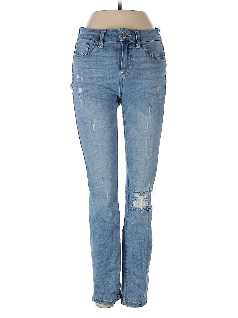 STUDIO BLUE Hearts Blue Jeans Size 25 waist - photo 1