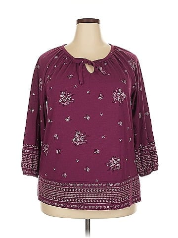 Sonoma Goods for Life 3/4 Sleeve Blouse (view 1)